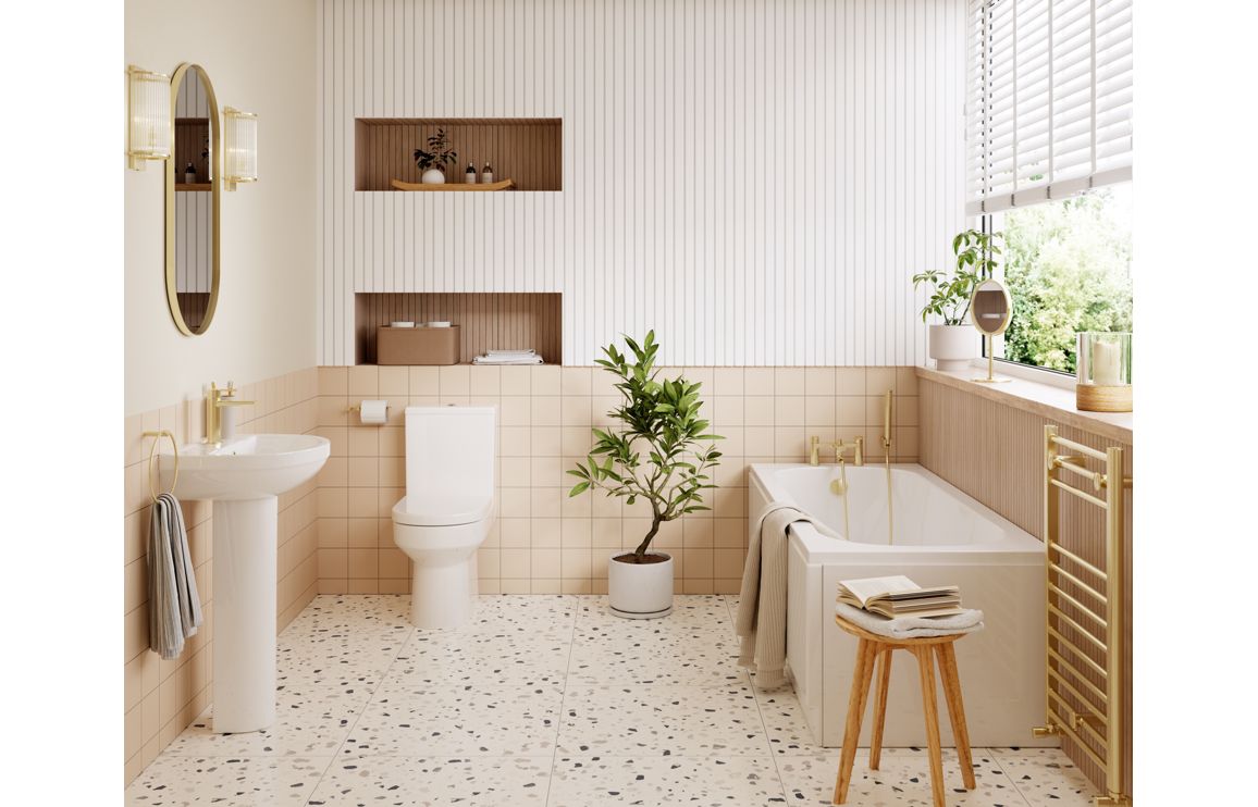 Nevis Full Suite & Bath w/Brushed Brass Finishes