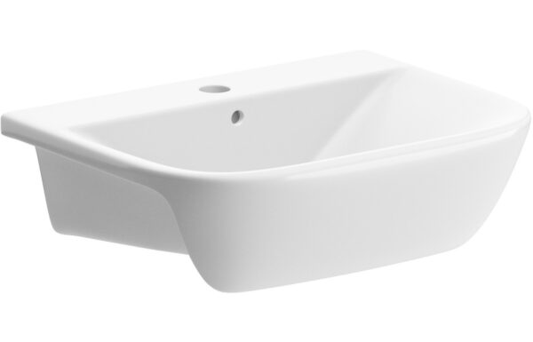 Etive Mor 520x400mm 1TH Semi Recessed Basin