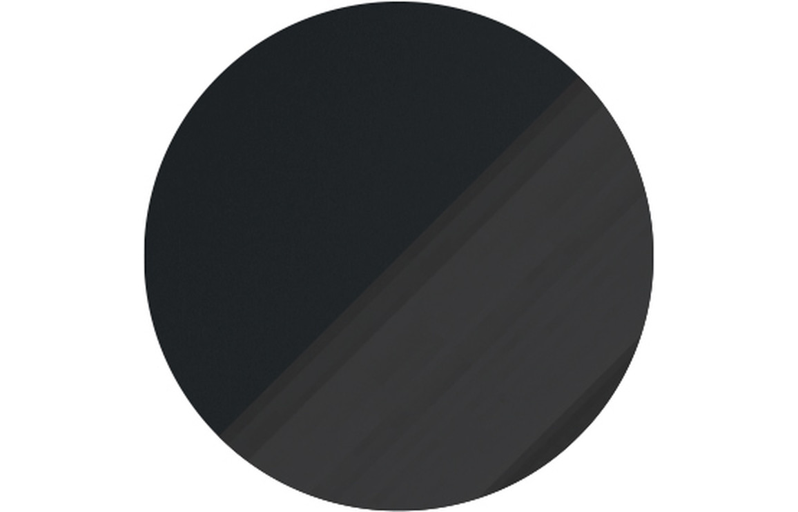 Chicago 615mm Wall Hung 2 Drawer Basin Unit & 0TH White Thin Edge Basin - Matt Black & Glass - Image 5