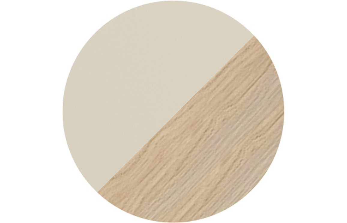 Chicago 1210mm Wall Hung 4 Drawer Basin Unit & 0TH White Thin Edge Basin - Matt Cotton & Oak Effect - Image 5