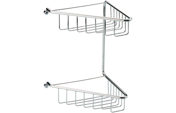 Pearl 2-Tier Corner Shower Caddy - Chrome