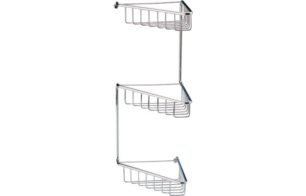 Pearl 3-Tier Corner Shower Caddy - Chrome