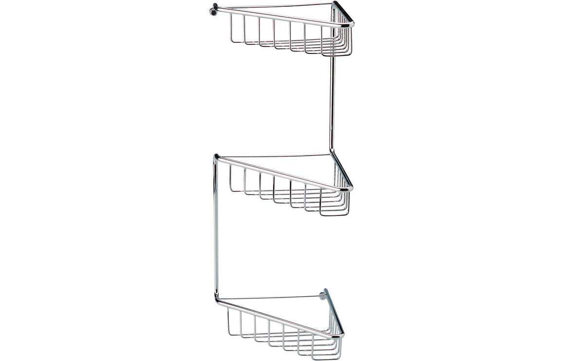 Pearl 3-Tier Corner Shower Caddy - Chrome