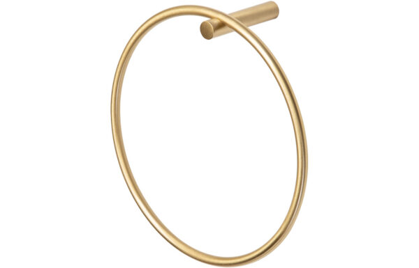 Garnet Towel Ring - Brushed Brass