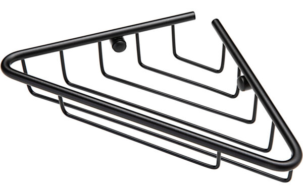 Pearl 1-Tier Corner Shower Caddy - Black