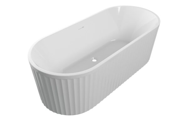 Birnie Fluted Freestanding 1700x750x570mm 0TH Bath