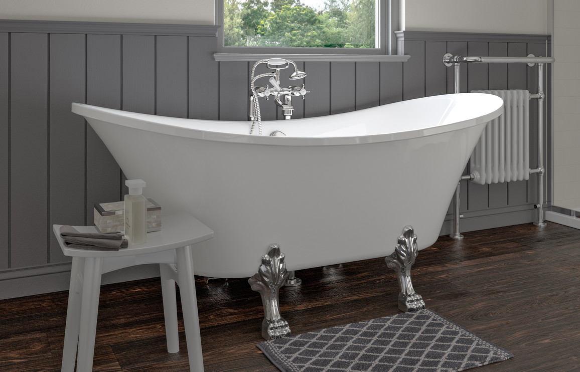 Ericht Freestanding 1760x710x775mm 0TH Bath w/Feet - Image 4