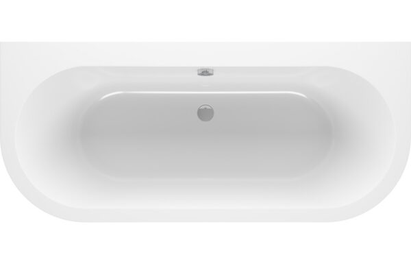 Curra Back To Wall SUPERCAST 1700x750x600mm 0TH Bath w/Legs