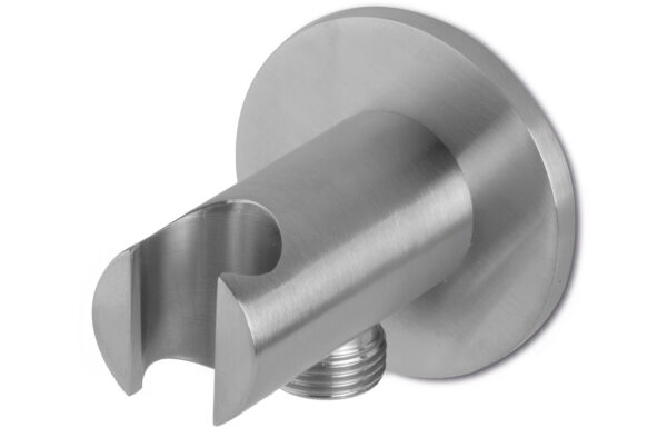 Vema Tiber Handset Wall Bracket & Outlet - St/Steel