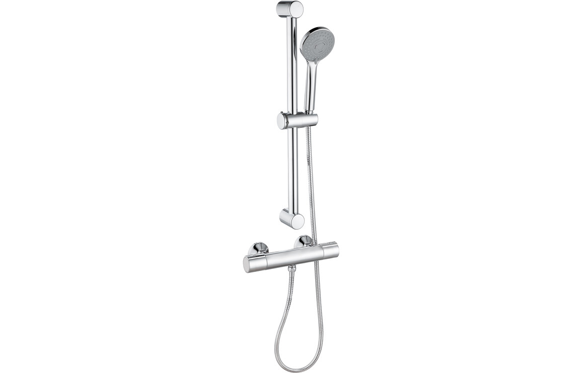 Andromeda Cool-Touch Thermostatic Bar Mixer Shower - Chrome