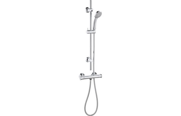 Draco Thermostatic Bar Mixer Shower - Chrome