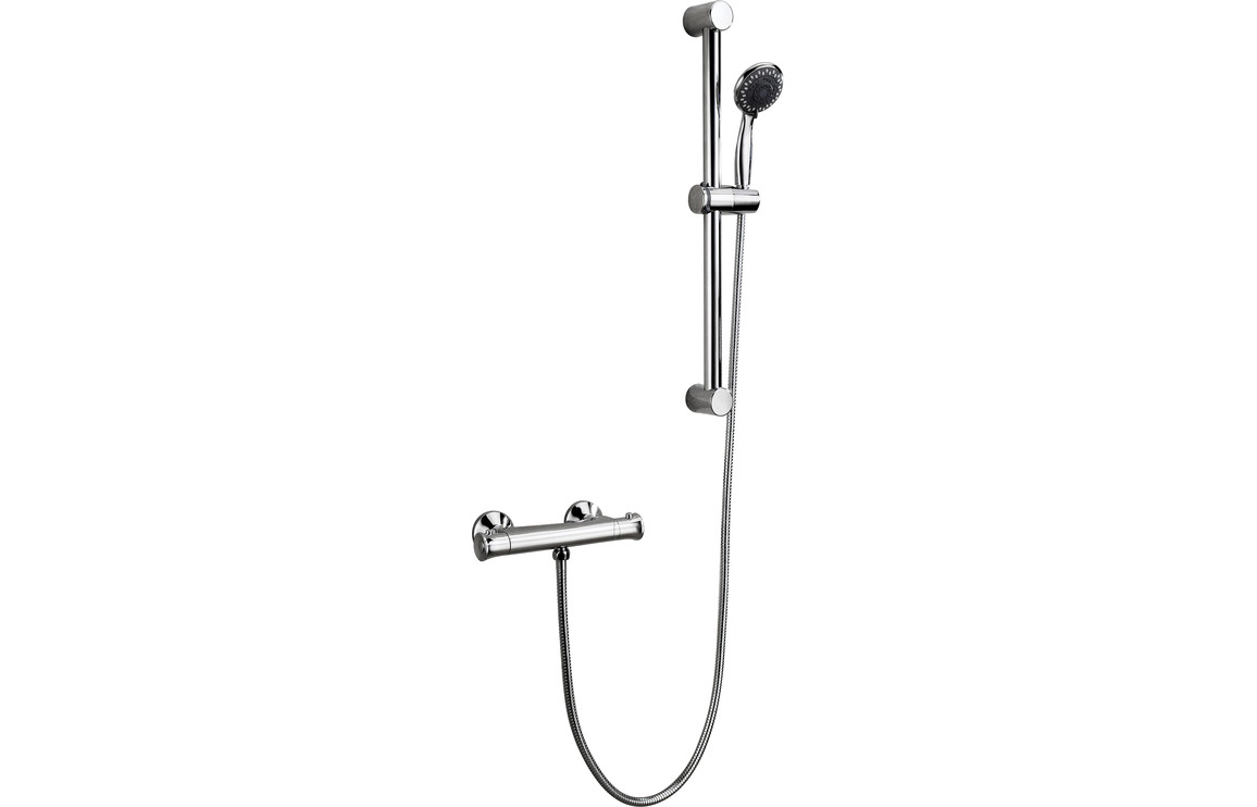 Vega Low Pressure Thermostatic Bar Mixer Shower - Chrome