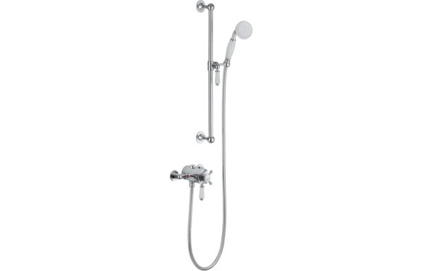Atlas Concentric Single Outlet Shower Valve & Riser Kit Pack 1 - Chrome