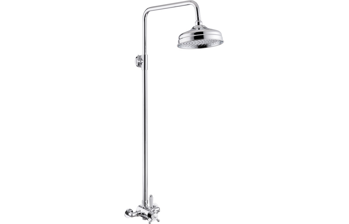 Atlas Concentric Single Outlet Shower Valve & Overhead Kit Pack 2 - Chrome