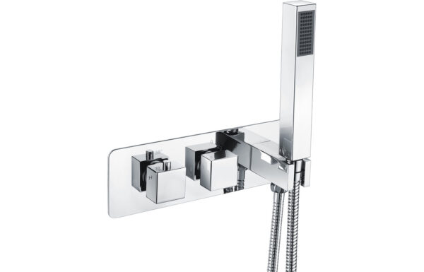Astra Thermostatic Two Outlet Shower Valve w/Handset - Chrome