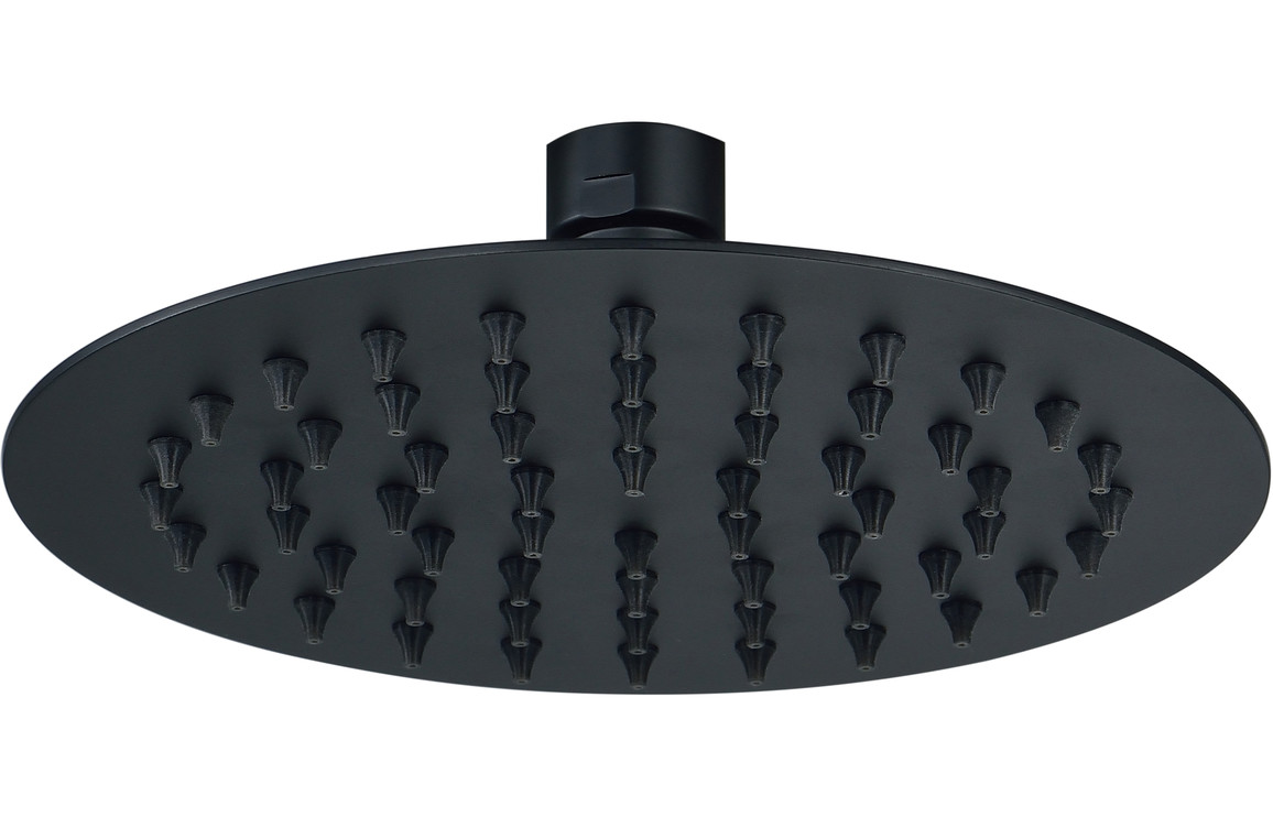 Aquila 200mm Round Ultraslim Showerhead - Matt Black