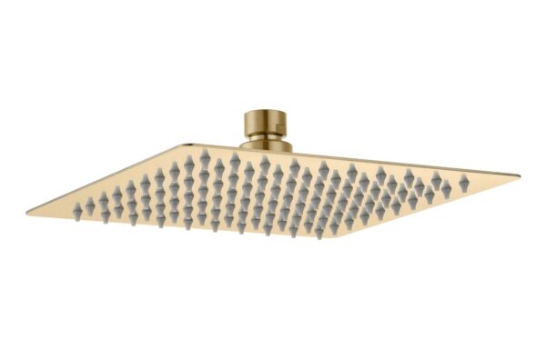 Sagittarius 200mm Square Ultraslim Showerhead - Brushed Brass