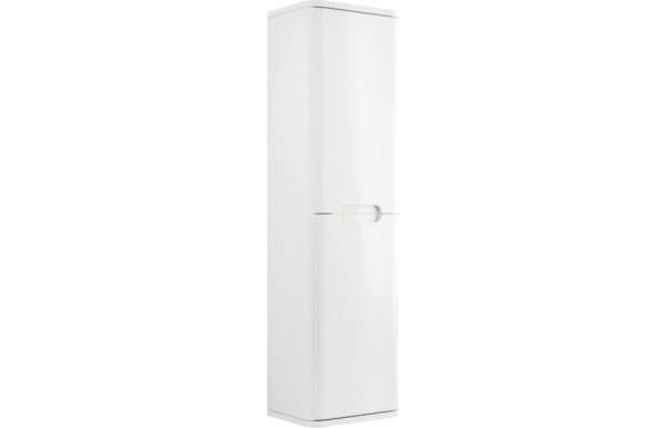 Dallas 350mm 2 Door Wall Hung Tall Unit - White Gloss