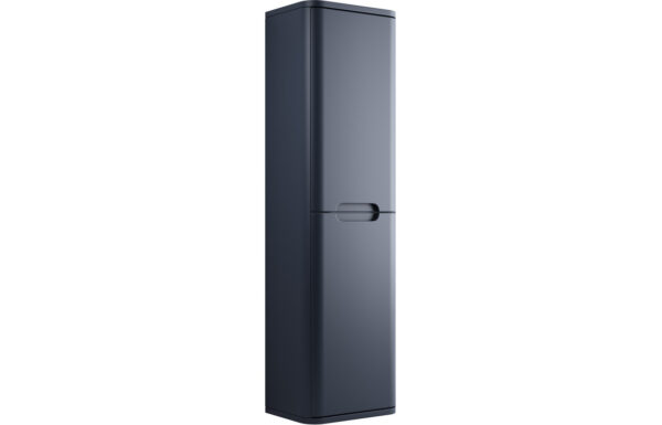 Dallas 350mm 2 Door Wall Hung Tall Unit - Matt Indigo