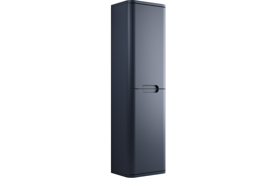 Dallas 350mm 2 Door Wall Hung Tall Unit - Matt Indigo