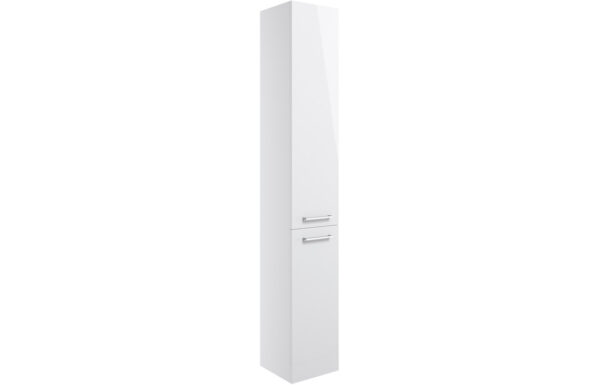Vermont 350mm Floor Standing 2 Door Tall Unit - White Gloss
