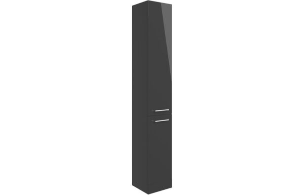 Vermont 350mm Floor Standing 2 Door Tall Unit - Anthracite Gloss