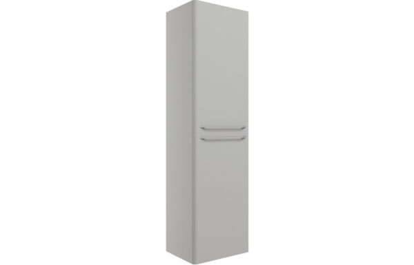 San Diego 454mm Wall Hung 2 Door Tall Unit - Grey Gloss