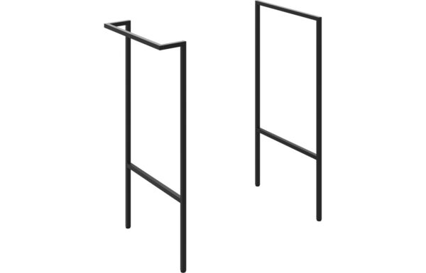Oregon Optional Frame with Integrated Towel Rail - Matt Black