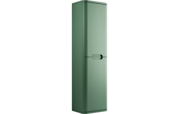 Dallas 350mm 2 Door Wall Hung Tall Unit - Matt Sage Green