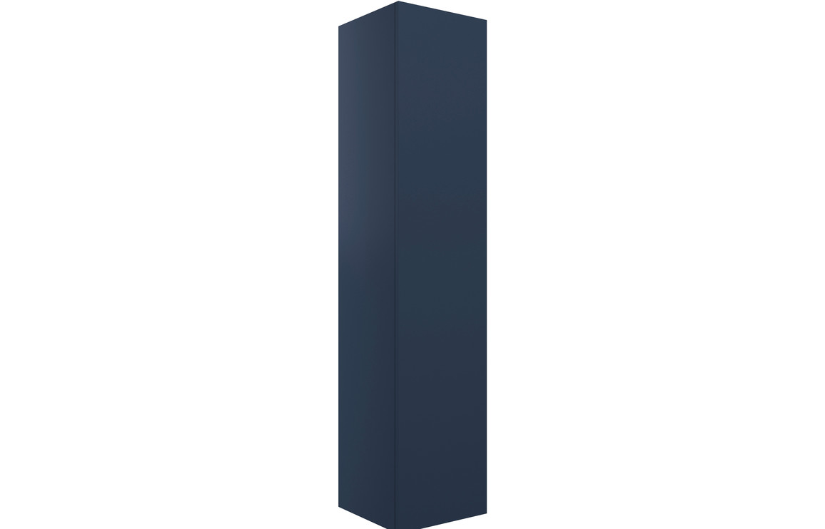Oregon 350mm Wall Hung 1 Door Tall Unit - Matt Deep Blue