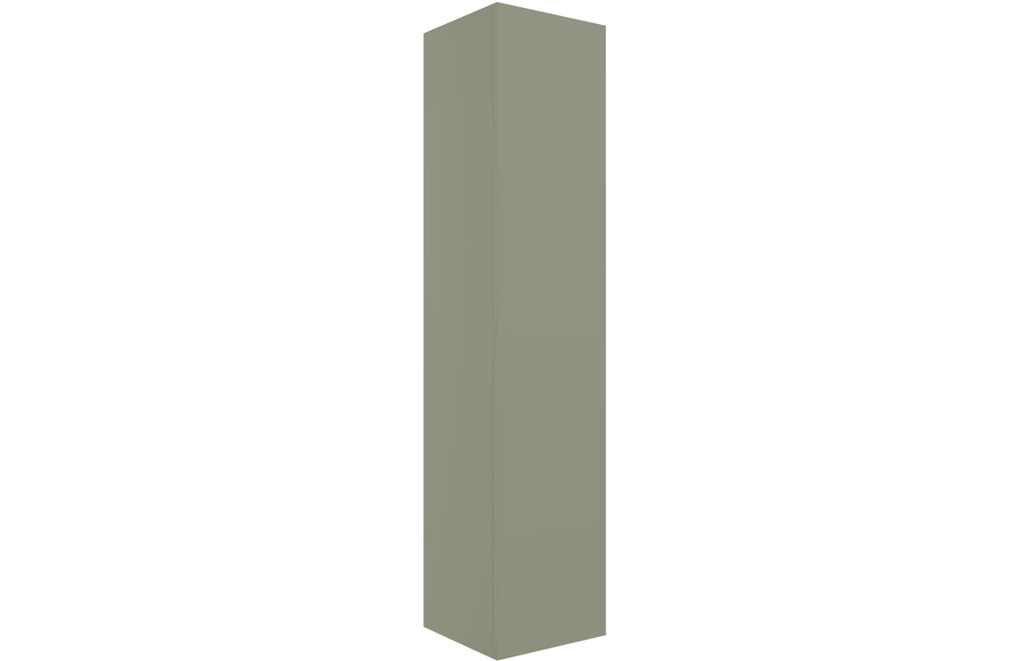Oregon 350mm Wall Hung 1 Door Tall Unit - Matt Olive Green