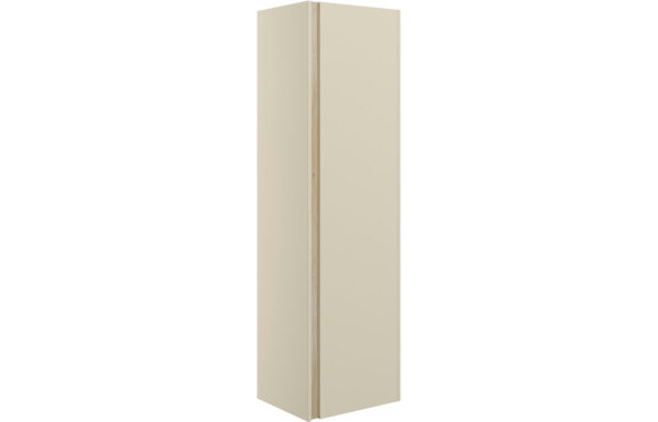 Chicago 350mm Wall Hung 1 Door Tall Unit - Matt Cotton & Oak Effect