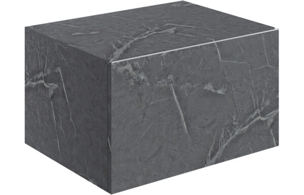 Georgia 600mm Wall Hung Storage Drawer - Grey Marble