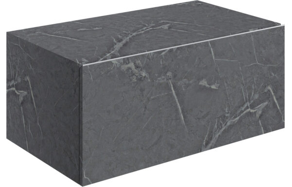 Georgia 800mm Wall Hung Storage Drawer - Grey Marble