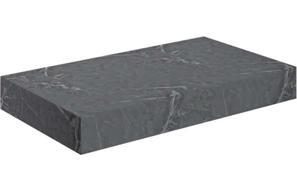 Georgia 800mm Wall Hung Basin Shelf - Grey Marble