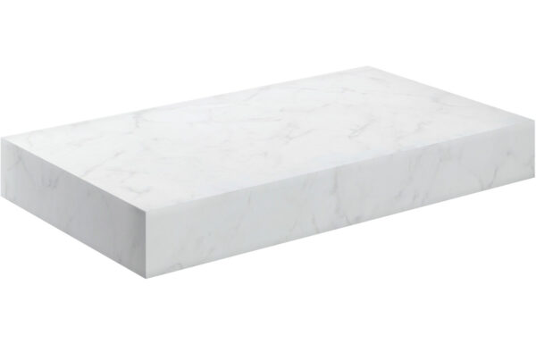 Georgia 800mm Wall Hung Basin Shelf - White Marble