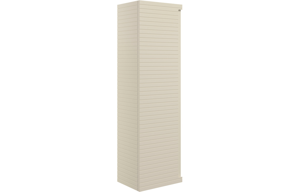 Wyoming 350mm Wall Hung 1 Door Tall Unit - Matt Cotton