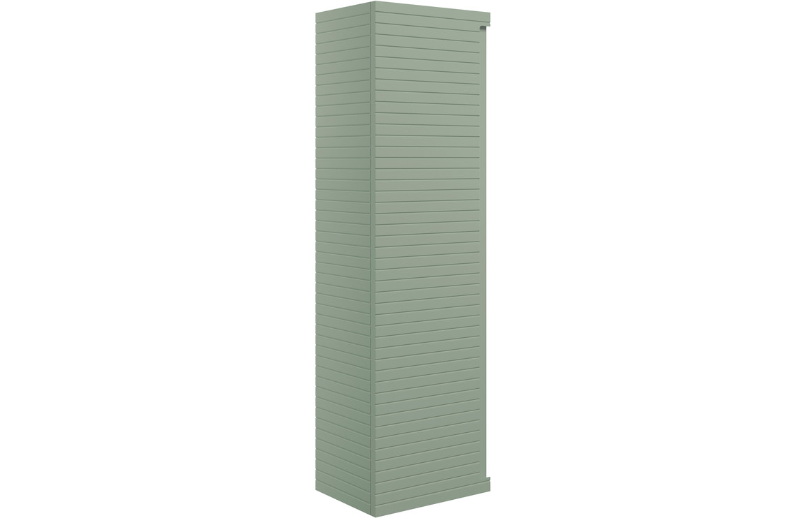 Wyoming 350mm Wall Hung 1 Door Tall Unit - Matt Willow Green