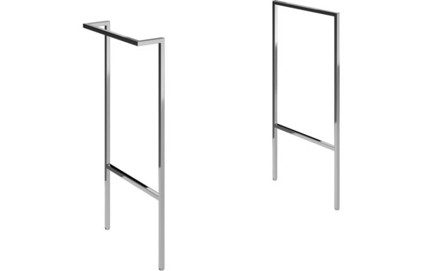 Oregon Optional Frame with Integrated Towel Rail - Chrome