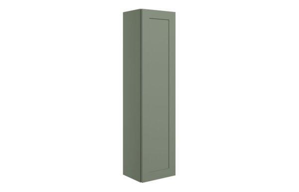 Maine 300mm Wall Hung 1 Door Tall Unit - Matt Reed Green