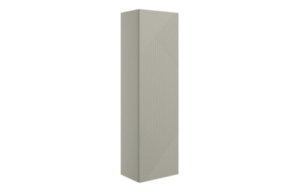 Michigan 350mm Wall Hung 1 Door Tall Unit - Matt Oat