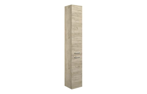Iowa 350mm Floor Standing 2 Door Tall Unit - Oak