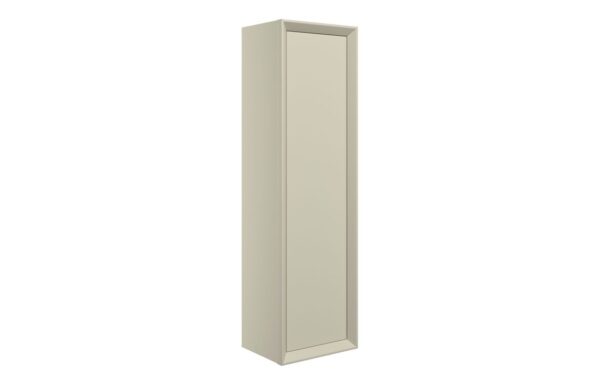 Utah 345mm Wall Hung 1 Door Tall Unit - Matt Cotton