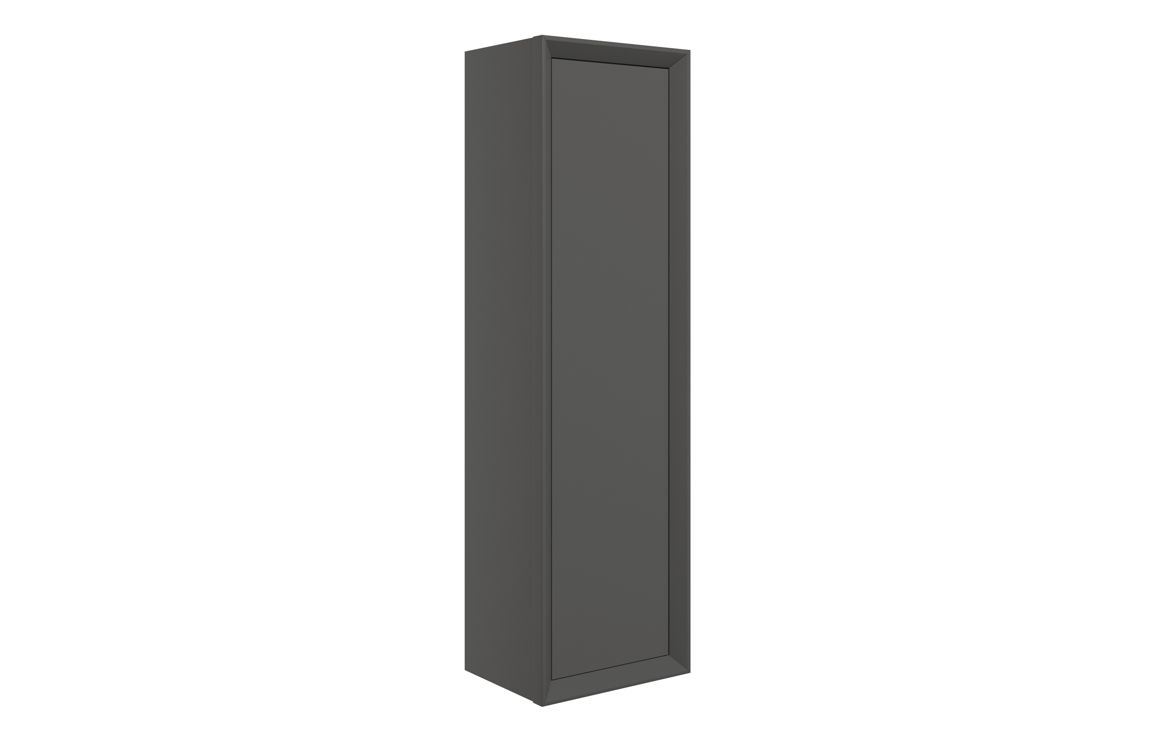 Utah 345mm Wall Hung 1 Door Tall Unit - Matt Clay