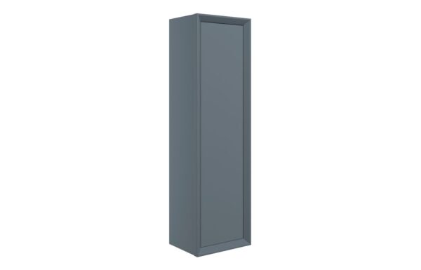 Utah 345mm Wall Hung 1 Door Tall Unit - Matt Storm Blue