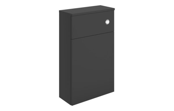 Chicago 500mm WC Unit - Matt Black & Glass