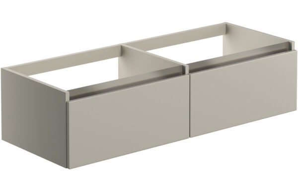 Florida 1200mm Wall Hung Basin Unit Run (No Top) - Matt Latte
