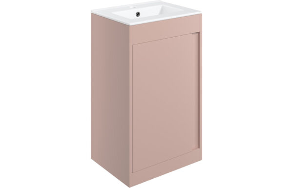 Dakota 510mm Floor Standing Unit Inc. Basin - Matt Antique Rose