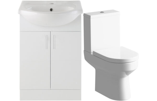Austin 650mm Vanity & C/C Toilet Pack
