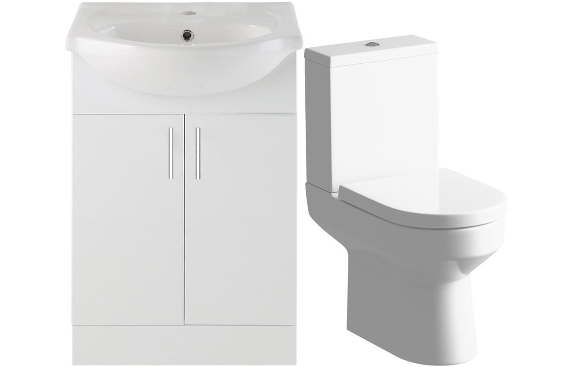 Austin 650mm Vanity & C/C Toilet Pack
